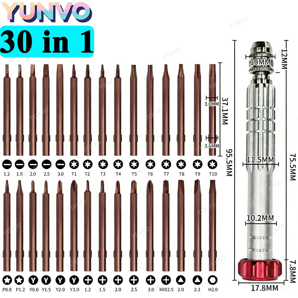 Electronics Repair Business - 30 in 1 Magnetic Precision Screwdriver