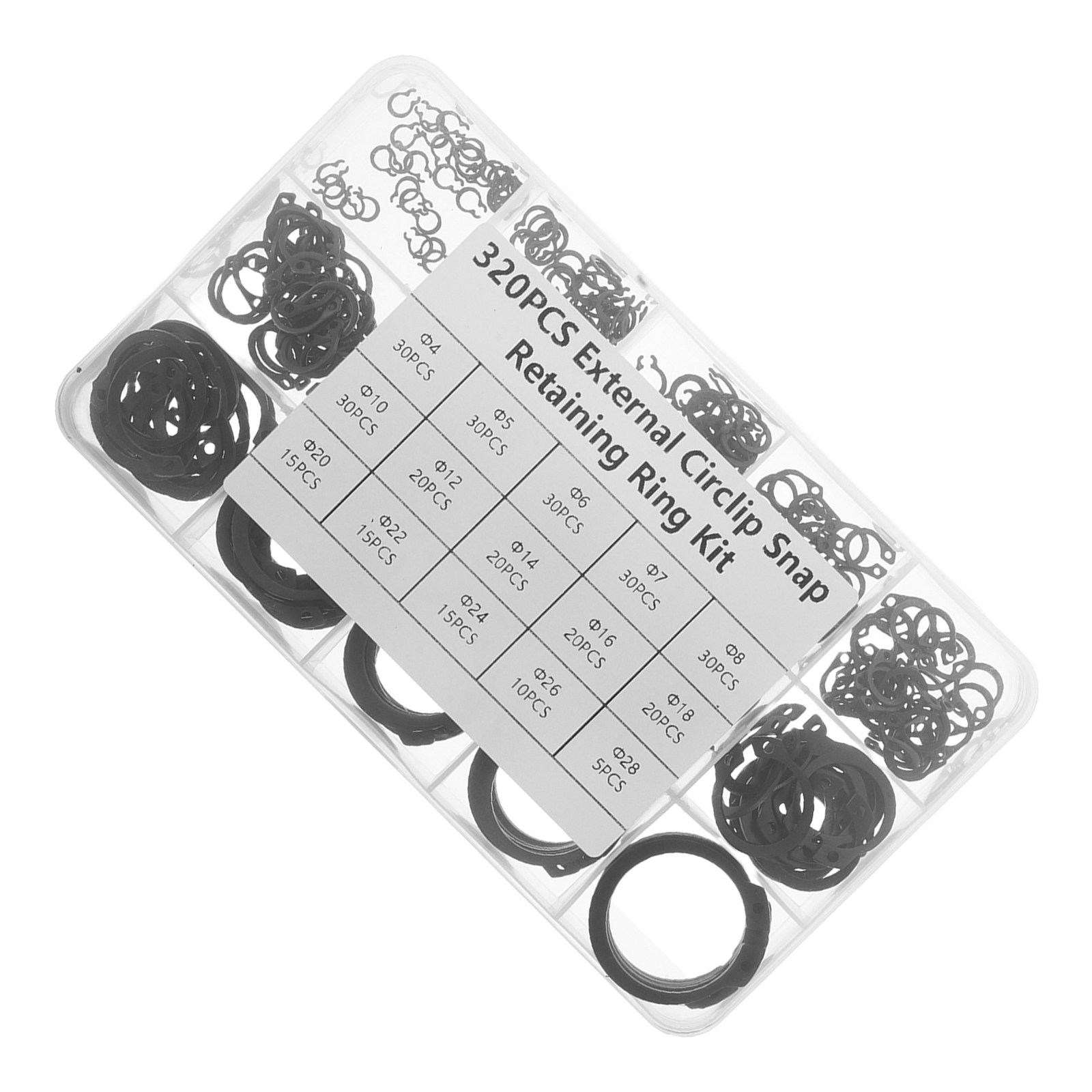 Electronics Repair In Usa - 320Pcs Retaining Rings Assortment Steel External