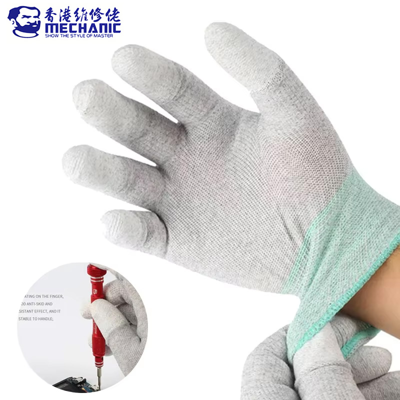 Electronics Repair Center - MECHANIC AS02 Anti-static Carbon Fiber Gloves