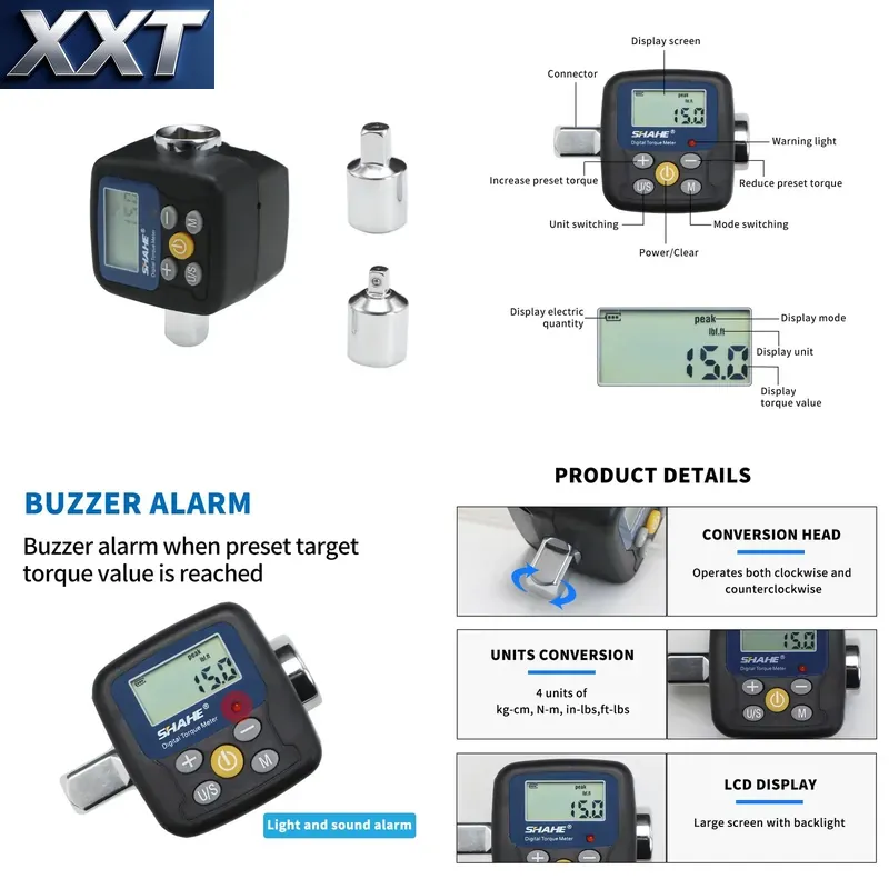 Electronics Repair In Usa - XXT Shahe Digital Torque Wrench Adapter