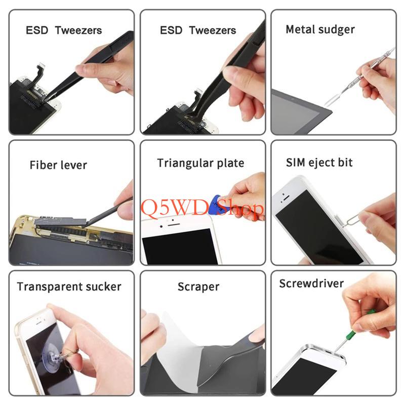 Q5WD 8 Pieces Tweezers Plastic - Electronics Repair Hobby recension och pris