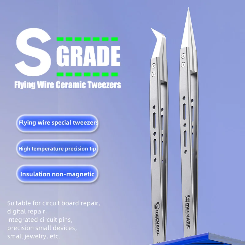Mechanic S-grade Ceramic Tweez - Electronics Repair Service recension och pris