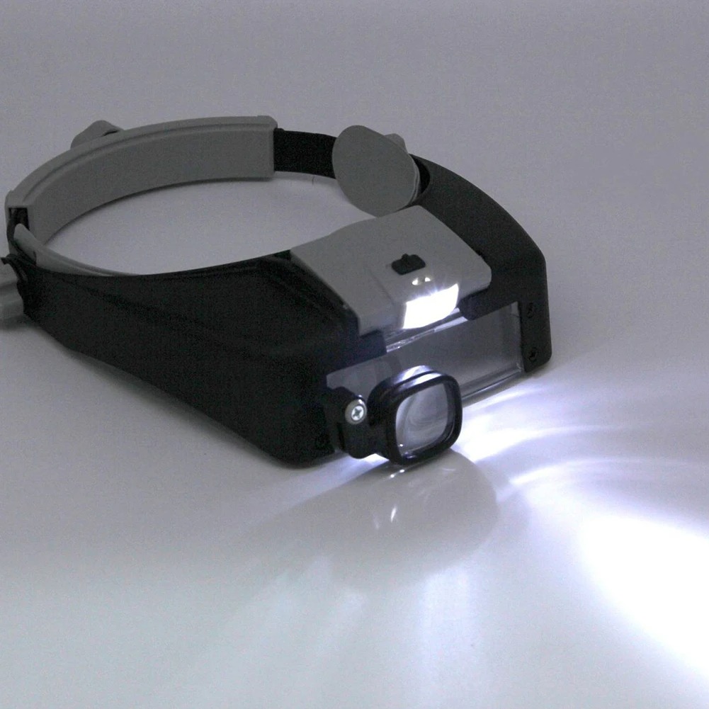 LED Magnifier Glasses Head Mou - Electronics Repair Hobby recension och pris
