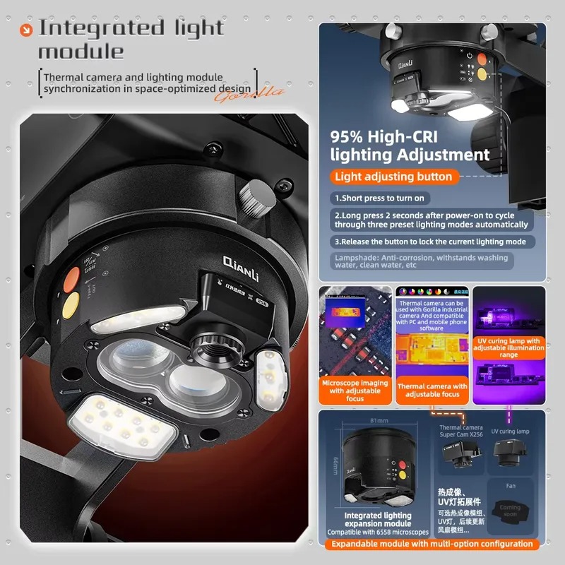 Qianli 6558 Gorilla Trinocular - Electronics Repair In Usa recension och pris