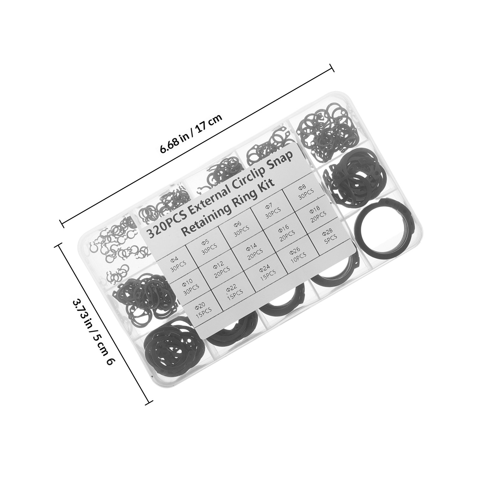 320Pcs Retaining Rings Assortm - Electronics Repair In Usa recension och pris