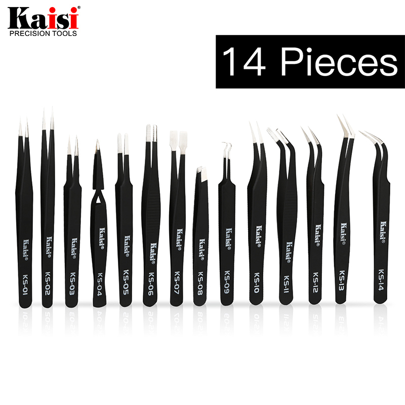 14pcs ESD Tweezers Set Stainle - Electronics Repair Center recension och pris